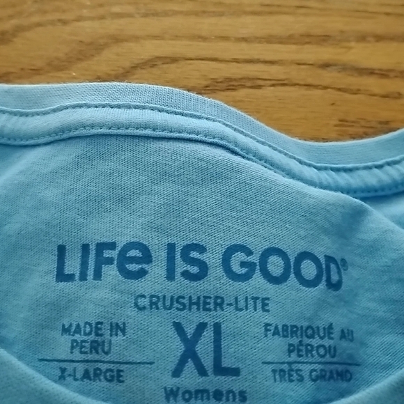 Life is Good *Kindness is Free* Crusher-Lite T-shirt 100% cotton - New w/ tag XL - Picture 6 of 6